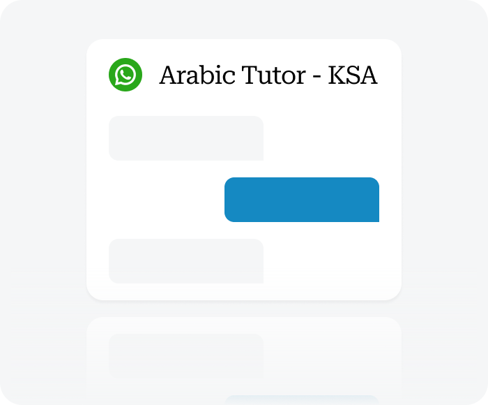 A local tutoring group chat on a phone